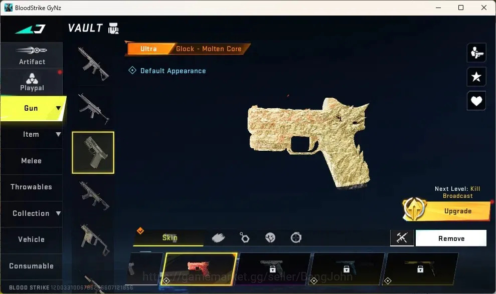 Blood Strike Accounts Collab Skin ASIA |Eternal Gun:Desert Eagle|Collab Guns:2TR,2 7DS|Collab Striker Bleach Ichigo|1Ultra 2