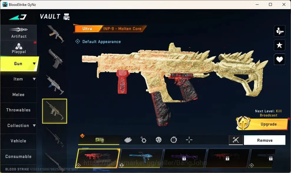 Blood Strike Accounts Collab Skin ASIA |Eternal Gun:Desert Eagle|Collab Guns:2TR,2 7DS|Collab Striker Bleach Ichigo|1Ultra 7