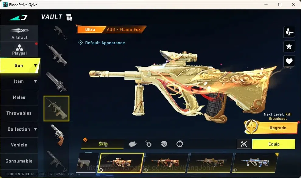 Blood Strike Accounts Collab Skin ASIA |Eternal Gun:Desert Eagle|Collab Guns:2TR,2 7DS|Collab Striker Bleach Ichigo|1Ultra 9