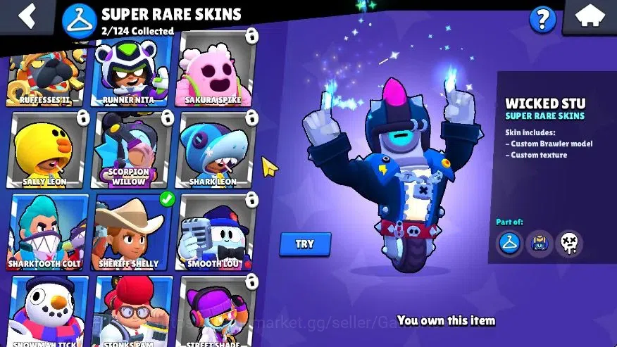 Brawl Stars Accounts 1299 Trophy|20 Brawlers 2 Max Lvl (Full Bufies Edg image 11