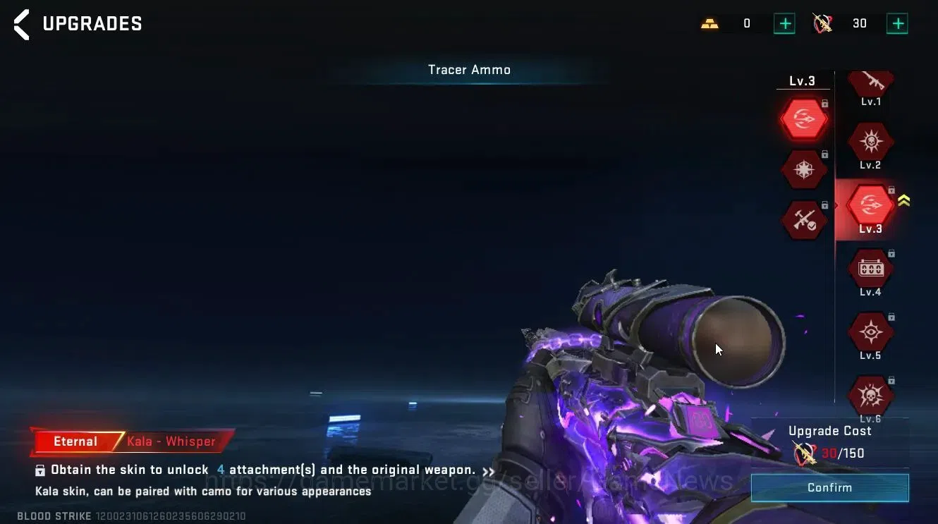 Blood Strike Accounts ASIA|2 ETERNAL [Kala-Whisper Lv3, AUG-Empyrean Lv3 image 6