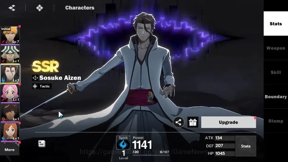 BLEACH: Soul Resonance Accounts Crunchyroll NA |Fresh Starter LV 3|2 SSR Sosuke Ai image 2