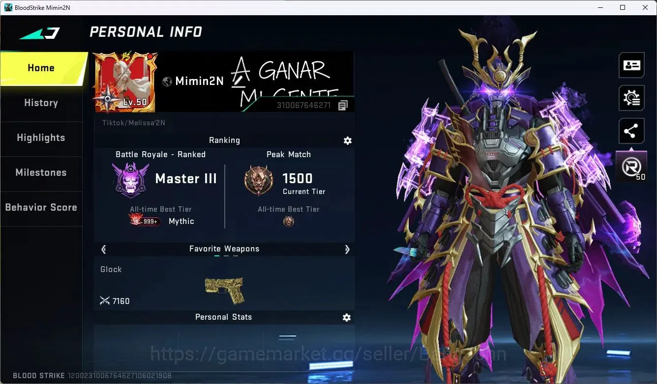 Blood Strike Accounts ASIA |1 ETERNAL Guns |2 Collab Strikers|1 ETERNAL image 2