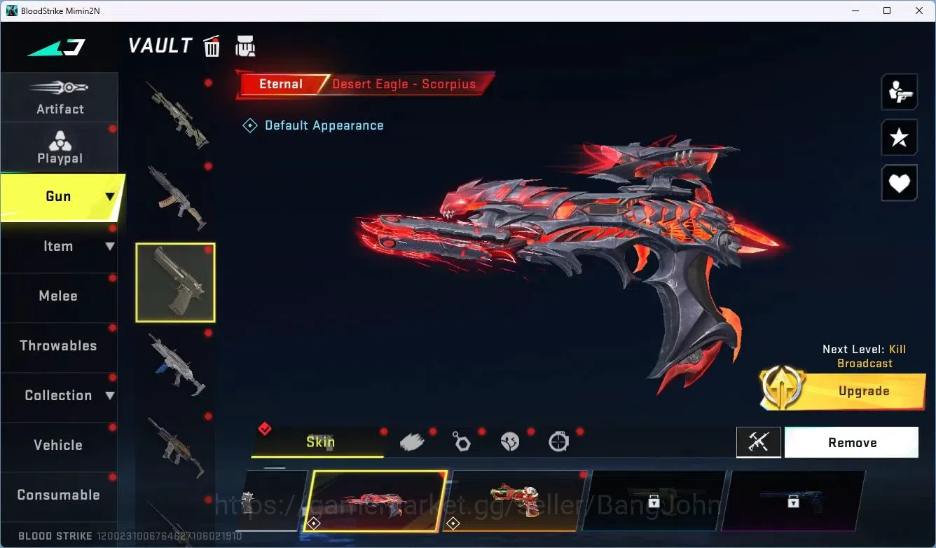 Blood Strike Accounts ASIA |1 ETERNAL Guns |2 Collab Strikers|1 ETERNAL image 5