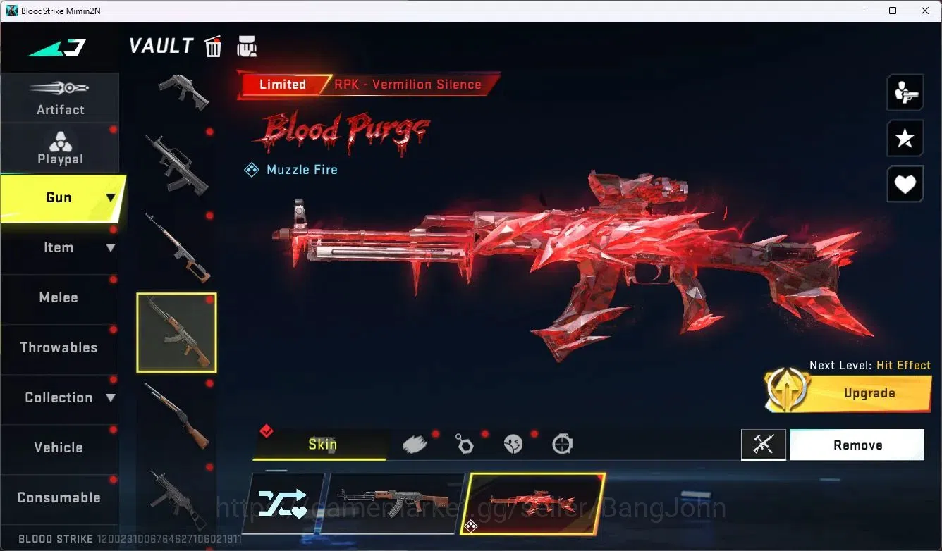 Blood Strike Accounts ASIA |1 ETERNAL Guns |2 Collab Strikers|1 ETERNAL image 7