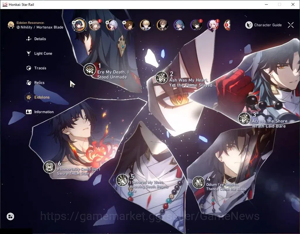 Honkai Star Rail Accounts Asia|TL 64|2 Limited| Mortenax Blade E6,Topaz & Nu image 5
