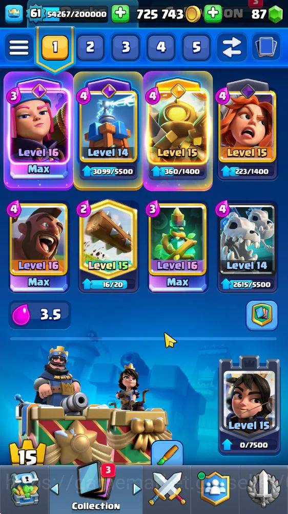 Clash Royale Accounts Lv 61|Trophy 10871|KTL 15|Limit Skin|Total Card 12 image 4