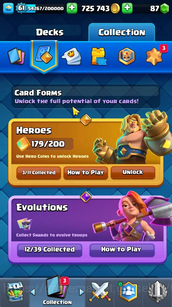 Clash Royale Accounts Lv 61|Trophy 10871|KTL 15|Limit Skin|Total Card 12 image 5