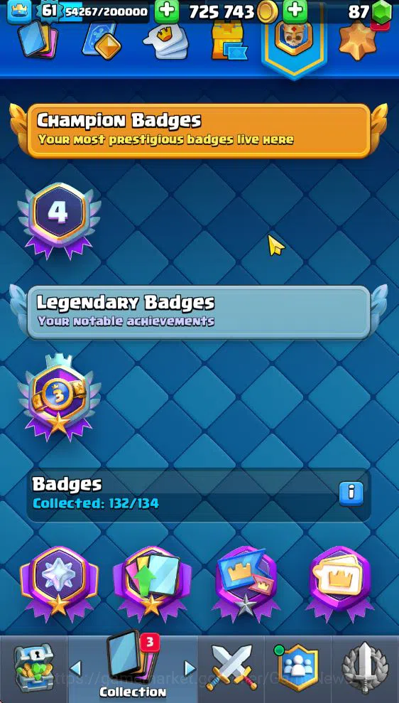 Clash Royale Accounts Lv 61|Trophy 10871|KTL 15|Limit Skin|Total Card 12 image 7
