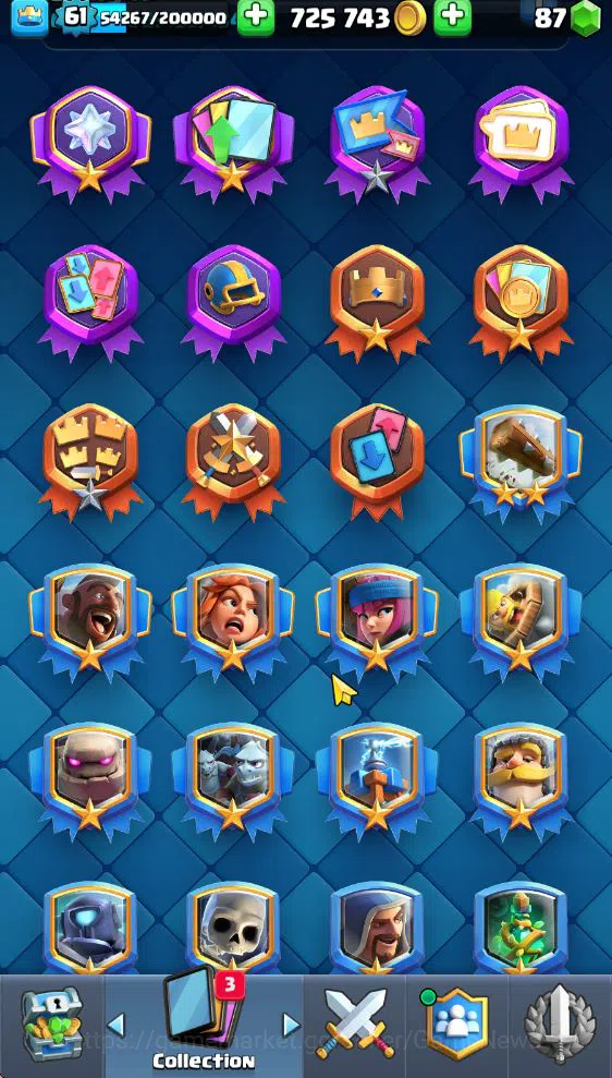 Clash Royale Accounts Lv 61|Trophy 10871|KTL 15|Limit Skin|Total Card 12 image 8