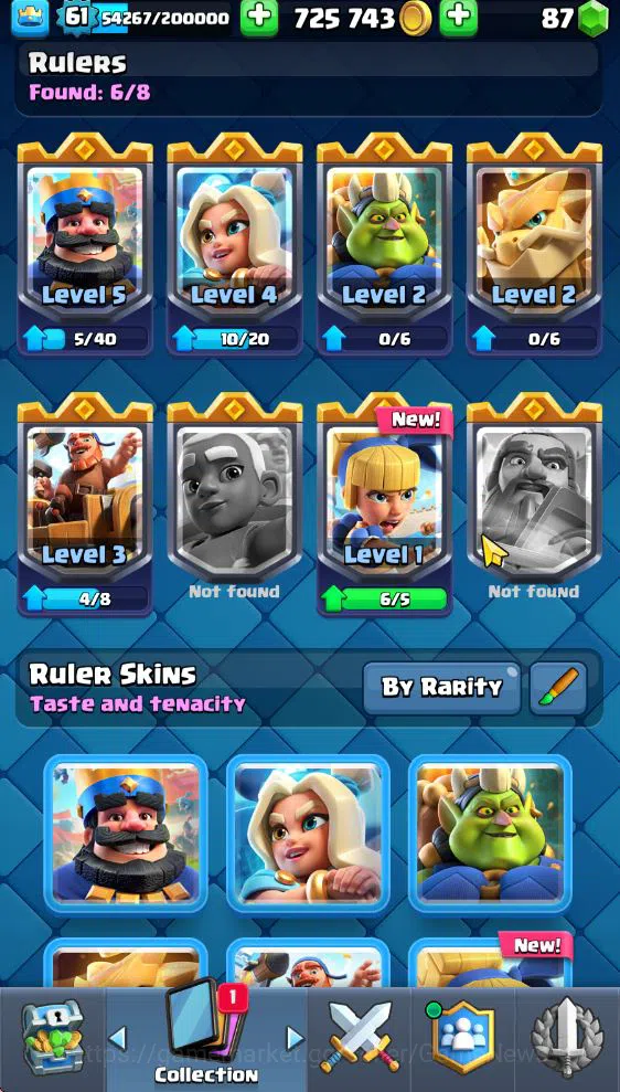 Clash Royale Accounts Lv 61|Trophy 10871|KTL 15|Limit Skin|Total Card 12 image 9