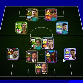 eFootball Accounts Legends & Iconic Players Android|Power 3121|5 Epic Andrea Pirlo,Sergio Aguero,Aubameyang|5 Show Time