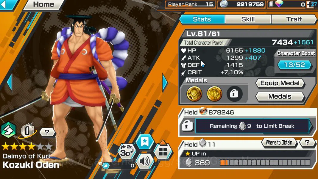 One Piece Bounty Rush Accounts Starter Global|7 EX|T5E ST.Ethanbaron V.Nusjuro,TFE.Luffy,FESabo,BPKuzan,DK Oden,KP Gold D 14