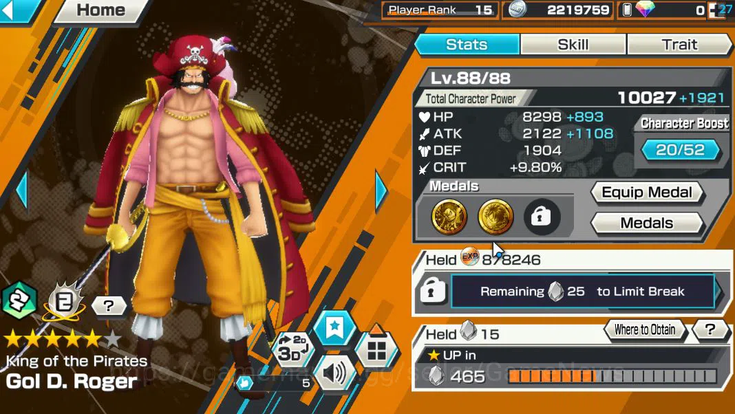 One Piece Bounty Rush Accounts Starter Global|7 EX|T5E ST.Ethanbaron V.Nusjuro,TFE.Luffy,FESabo,BPKuzan,DK Oden,KP Gold D 15