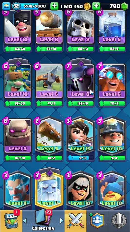 Clash Royale Accounts Lv 32|Trophy 6297|KTL 11|Limited Skin|Card 117|2 H image 11
