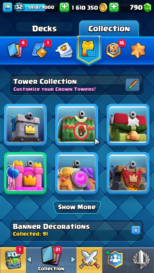 Clash Royale Accounts Lv 32|Trophy 6297|KTL 11|Limited Skin|Card 117|2 H image 17
