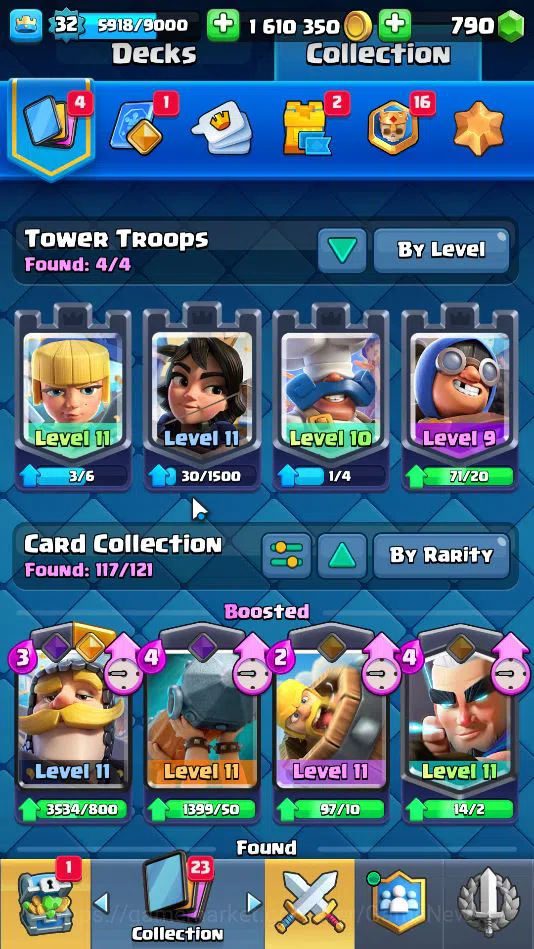 Clash Royale Accounts Lv 32|Trophy 6297|KTL 11|Limited Skin|Card 117|2 H image 4