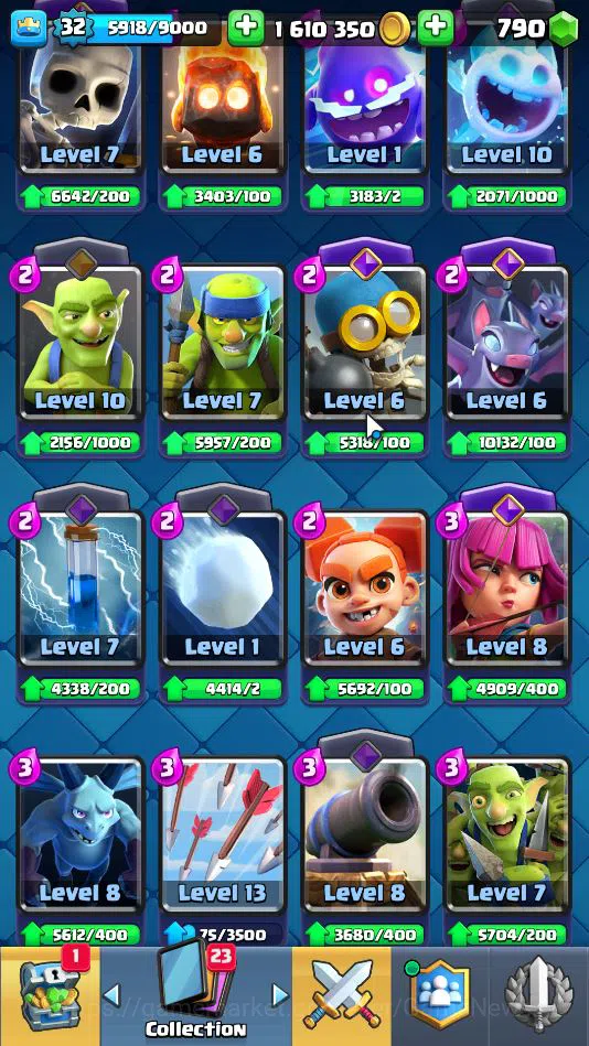 Clash Royale Accounts Lv 32|Trophy 6297|KTL 11|Limited Skin|Card 117|2 H image 6