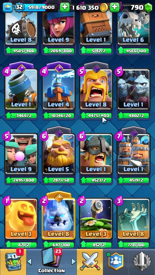 Clash Royale Accounts Lv 32|Trophy 6297|KTL 11|Limited Skin|Card 117|2 H image 7