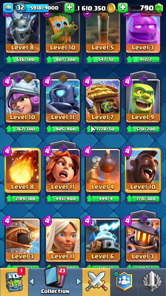 Clash Royale Accounts Lv 32|Trophy 6297|KTL 11|Limited Skin|Card 117|2 H image 8