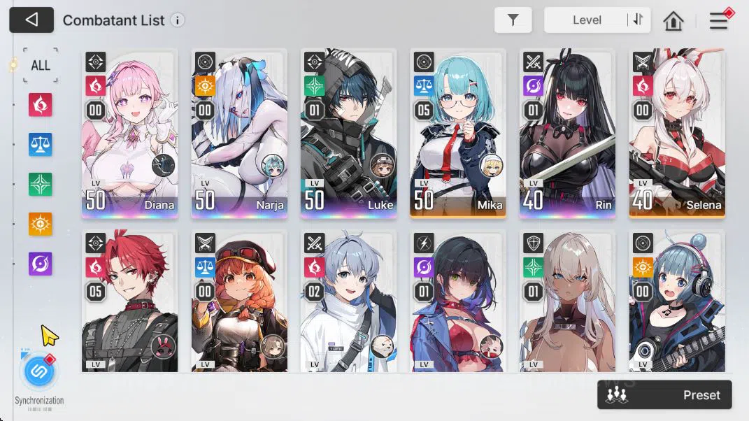 Chaos Zero Nightmare Accounts GLOBAL Lv43| 4 SSR [Diana, Narja, Luke M1,Rin M1]  image 3