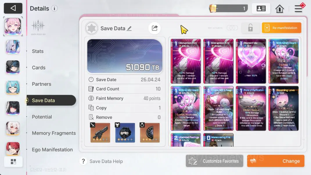 Chaos Zero Nightmare Accounts GLOBAL Lv43| 4 SSR [Diana, Narja, Luke M1,Rin M1]  image 7