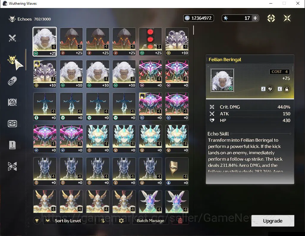 Wuthering Waves Accounts Starter NA|UL 46|3 Limited| [Aemeath,Changli]+Sign,Lupa |DB Lv30|Female MC|Log Kuro|Check SS 7