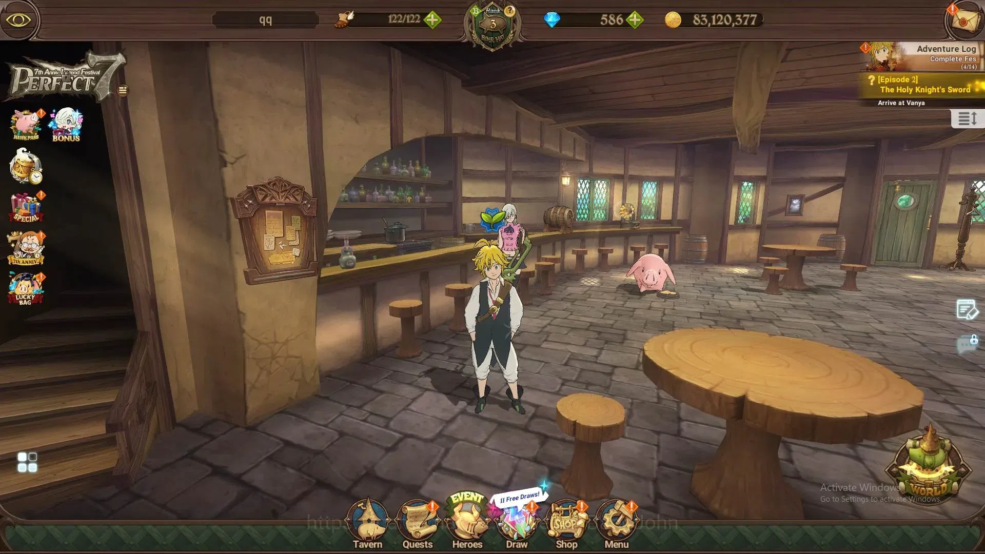 The Seven Deadly Sins: Grand Cross Accounts Global | 123,601 CC | 586 Diamonds | LR Princess E image 8