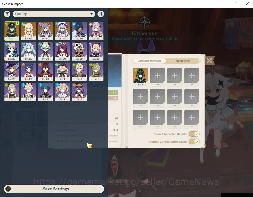 Genshin Impact Accounts Asia|AR 39|1 Limited + 2 (*5Standard)|Nefer|Keqing image 2