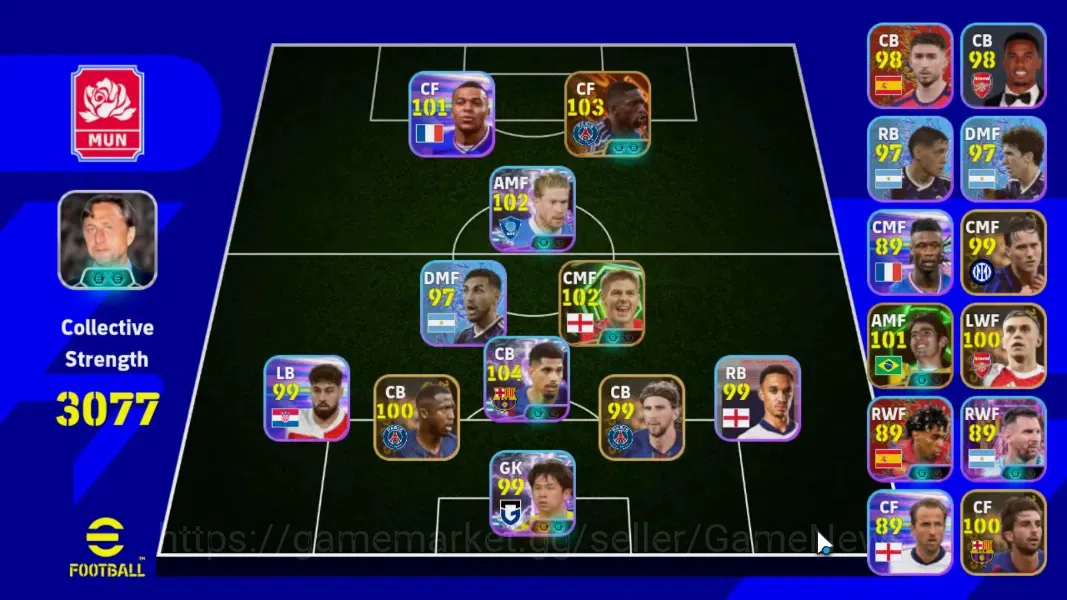 eFootball Accounts Legends & Iconic Players Android|BigTime Ousmane Dembele,Epic Steven Gerrard,Kaka,ShowTime TFFC26 Lionel 1