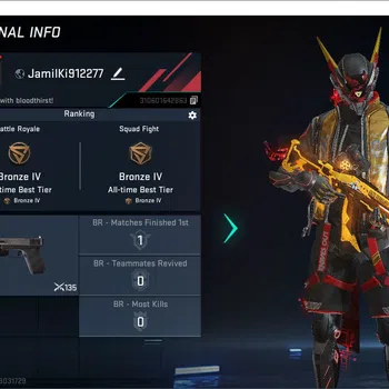 Blood Strike Accounts Starter ASIA | 1 Collab: KAG-6 - Comandante (ENZO)| 2 Legendary: M4A1-Venom,MP5-Explorer | Epic