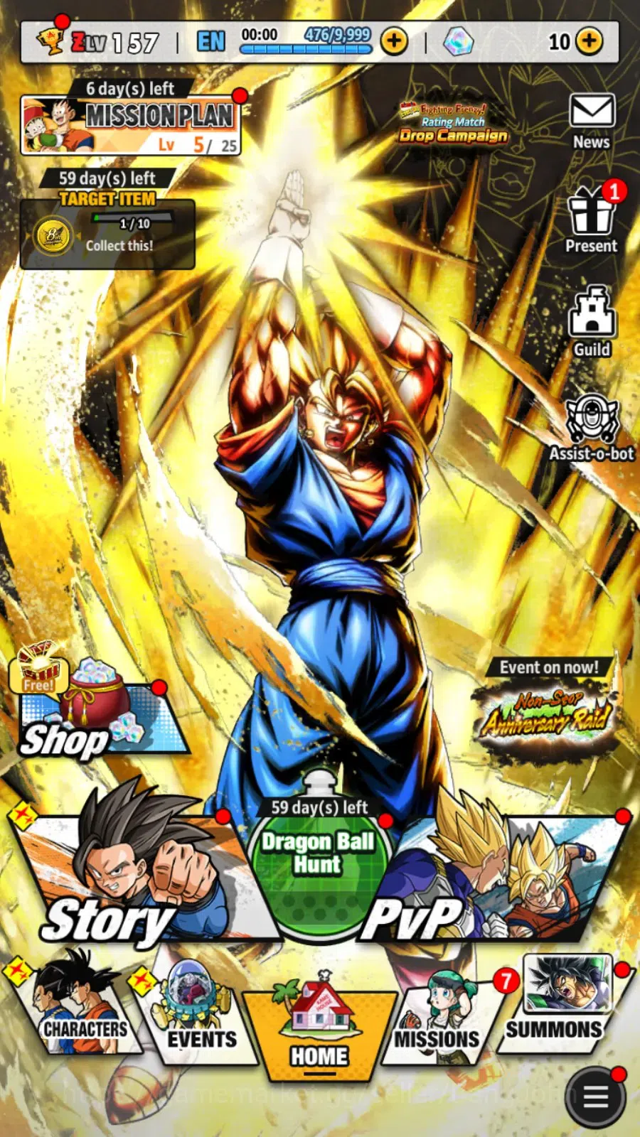 Dragon Ball Legends Accounts Android|Lvl 157|25.8M Total Power|10 CC|1 LR Super image 14
