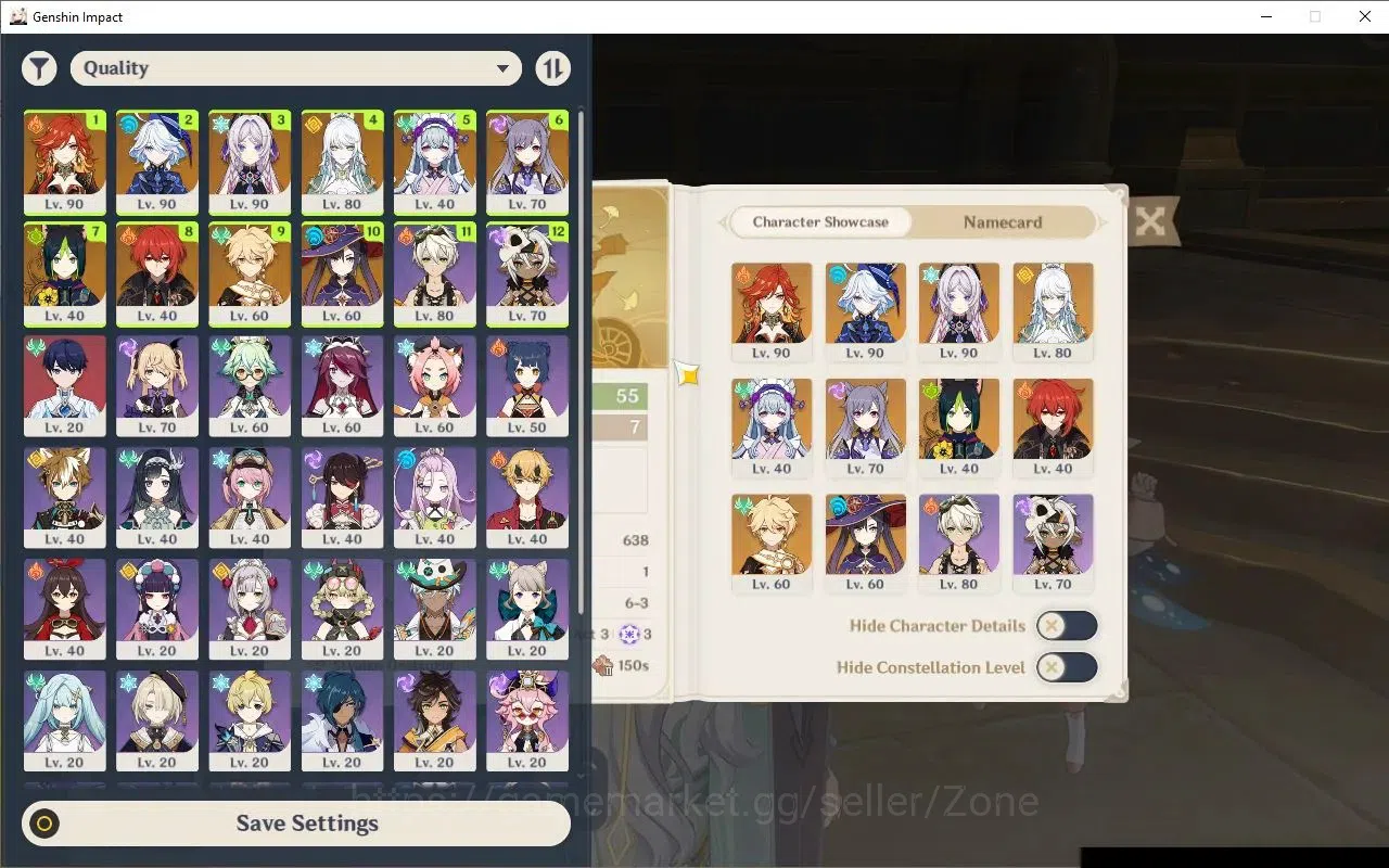Genshin Impact Accounts Others ASIA|AR 55|4 Limit+2(*5 Weapon)|MavuikaC1+Sign,Furina,Citlali,Zibai|5 Standard Char|MC 3