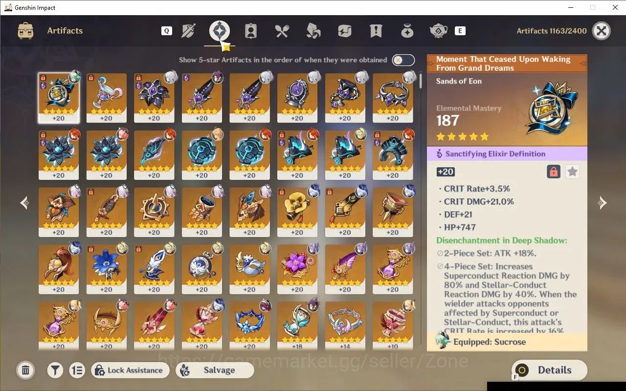 Genshin Impact Accounts Others ASIA|AR 55|4 Limit+2(*5 Weapon)|MavuikaC1+Sign,Furina,Citlali,Zibai|5 Standard Char|MC 6