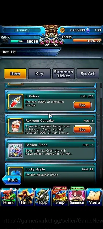 Grand Summoners Accounts Global|Rank 56|190 cc|16 Ascend+6 TW|(S Chloe,Fern image 5