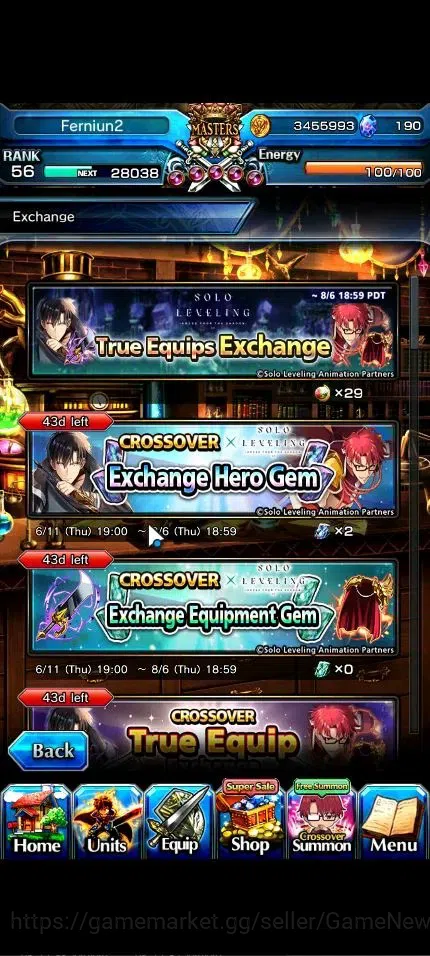 Grand Summoners Accounts Global|Rank 56|190 cc|16 Ascend+6 TW|(S Chloe,Fern image 7