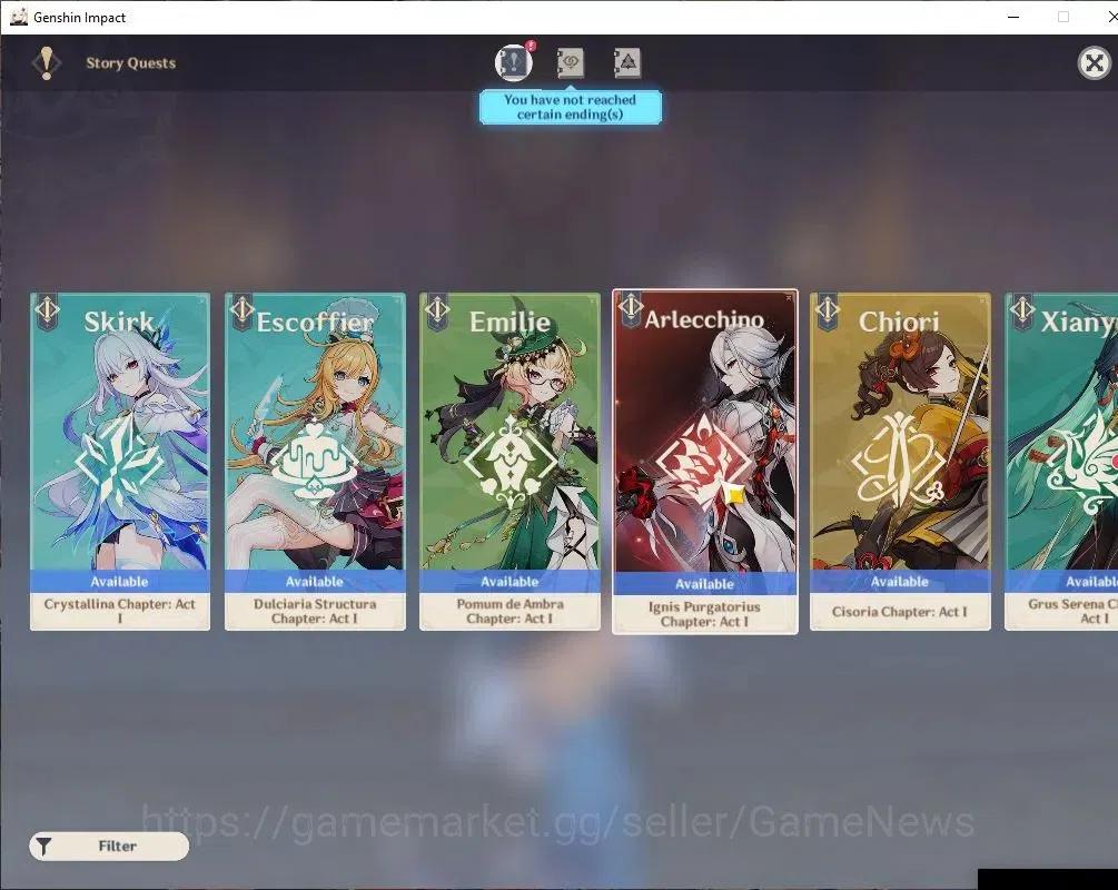 Genshin Impact Accounts Asia|AR 56|3 Limit +2(*5Wep)|Skirk C2+Sign,Ineffa, image 13
