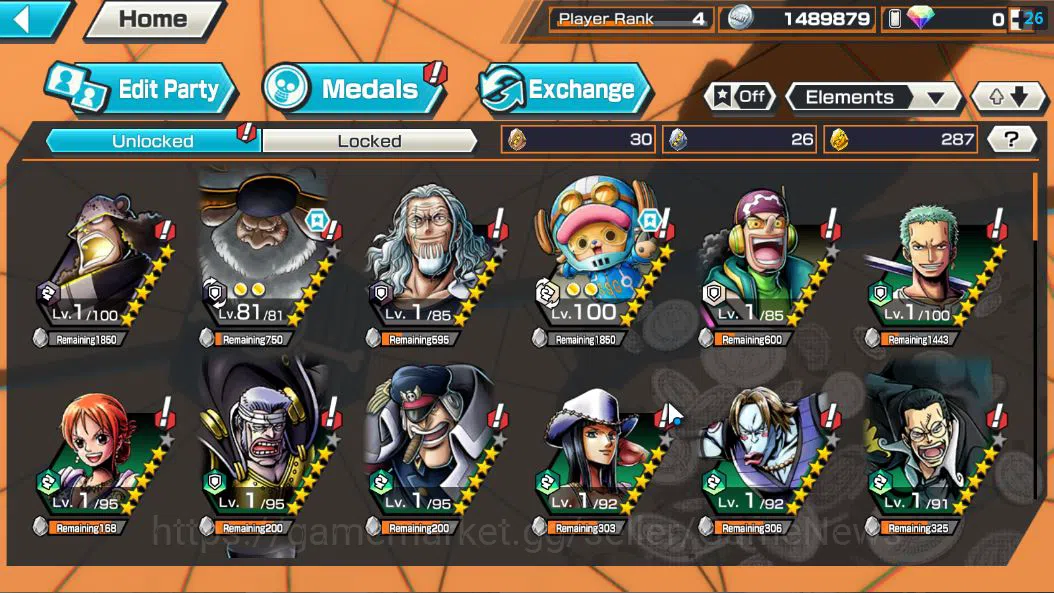 One Piece Bounty Rush Accounts Global|5 EX|5Elder Saturn,4Emperor Teach,BP Kuzan, image 4