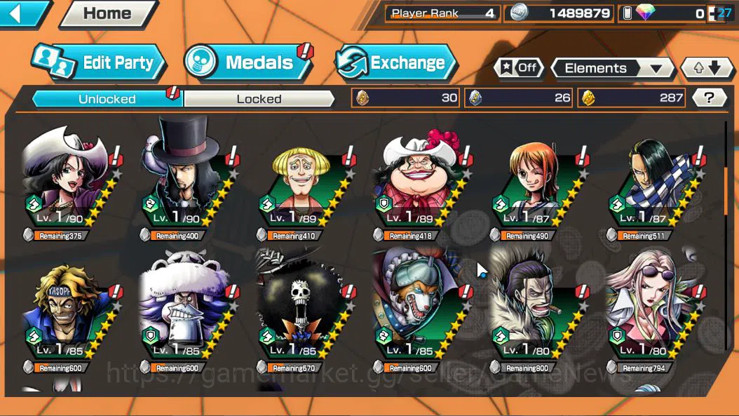 One Piece Bounty Rush Accounts Global|5 EX|5Elder Saturn,4Emperor Teach,BP Kuzan, image 5