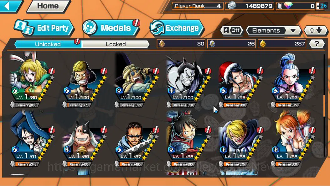 One Piece Bounty Rush Accounts Global|5 EX|5Elder Saturn,4Emperor Teach,BP Kuzan, image 6