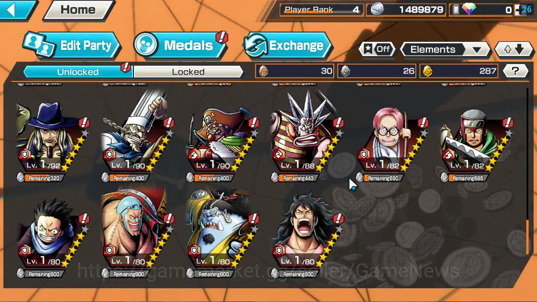 One Piece Bounty Rush Accounts Global|5 EX|5Elder Saturn,4Emperor Teach,BP Kuzan, image 8