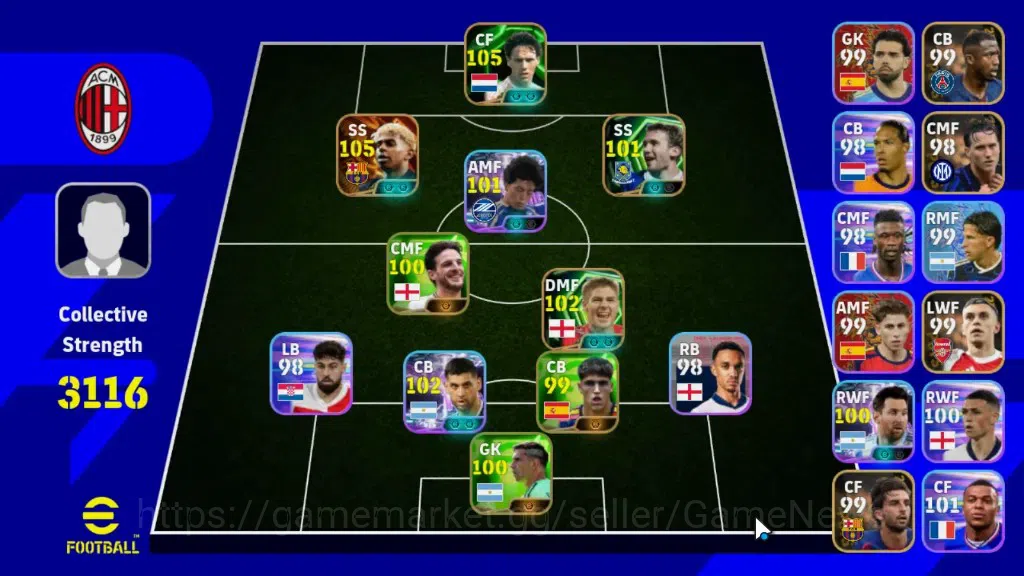 eFootball Accounts Legends & Iconic Players Android|Big Time Lamine Yamal|Epic Marco VBasten,Gerrard,Shevchenko|6ShowTime 1