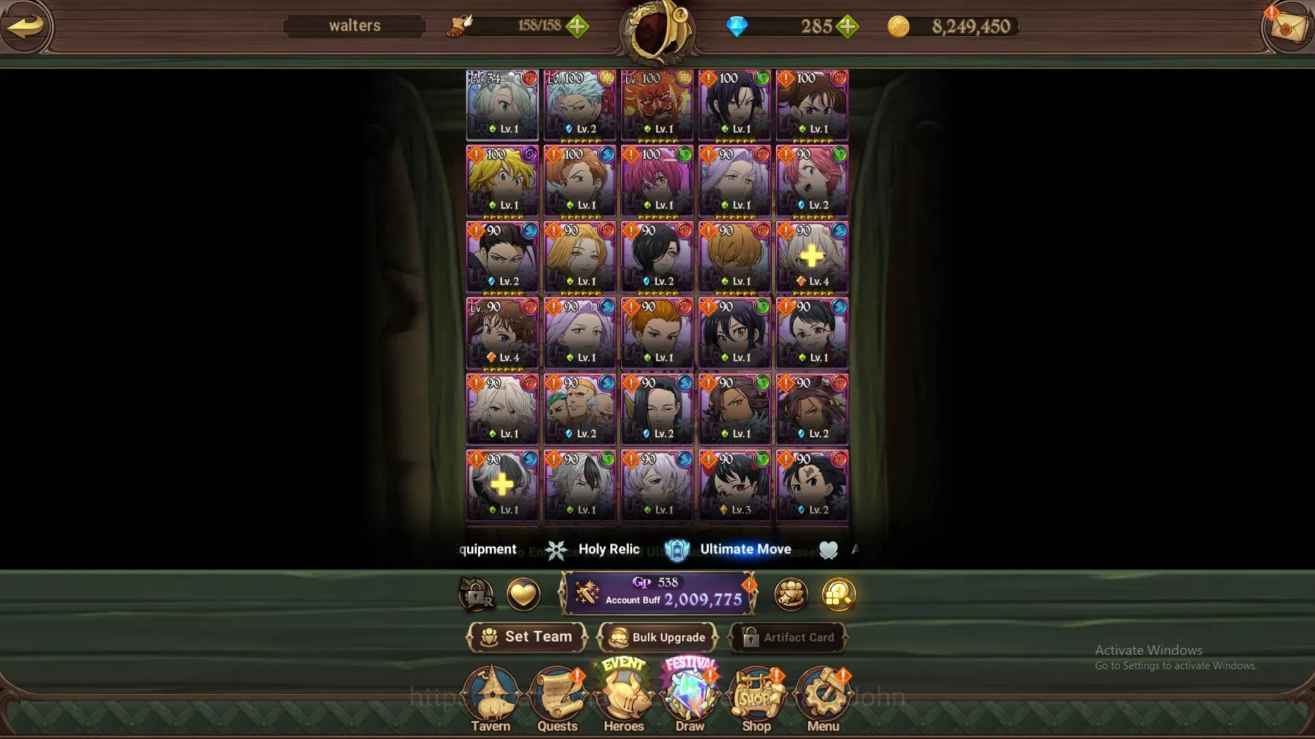 The Seven Deadly Sins: Grand Cross Accounts ASIA|2M CC|1LR Elizabeth|Collab SHo,Shinra,Tamaki| image 11