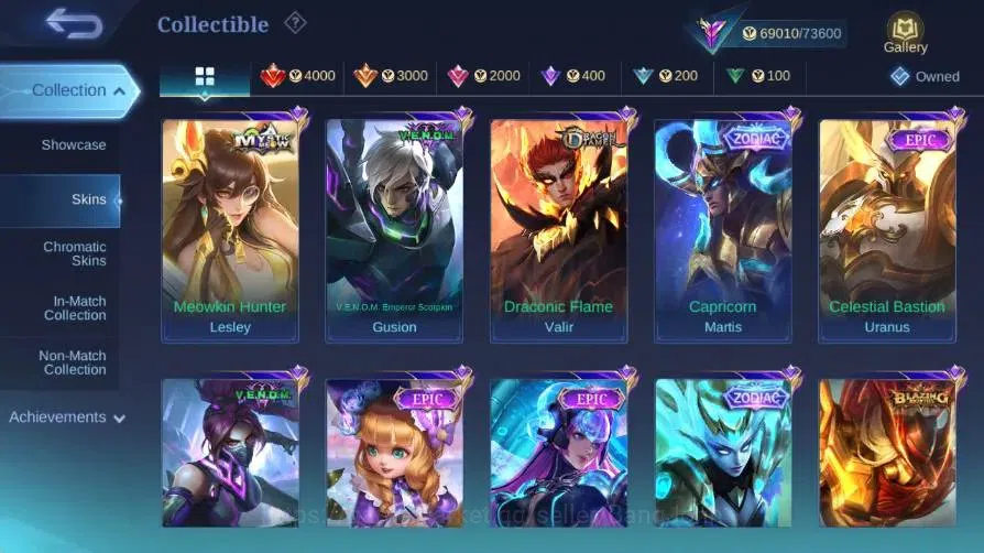 Mobile Legends: Bang Bang Accounts Global|Skin 251|Renowned|KOF Karina|Collector Nata image 10