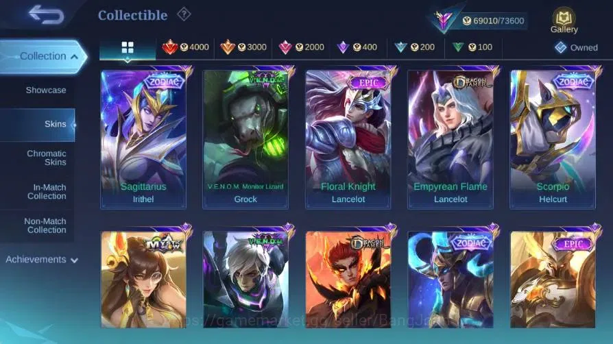 Mobile Legends: Bang Bang Accounts Global|Skin 251|Renowned|KOF Karina|Collector Nata image 11