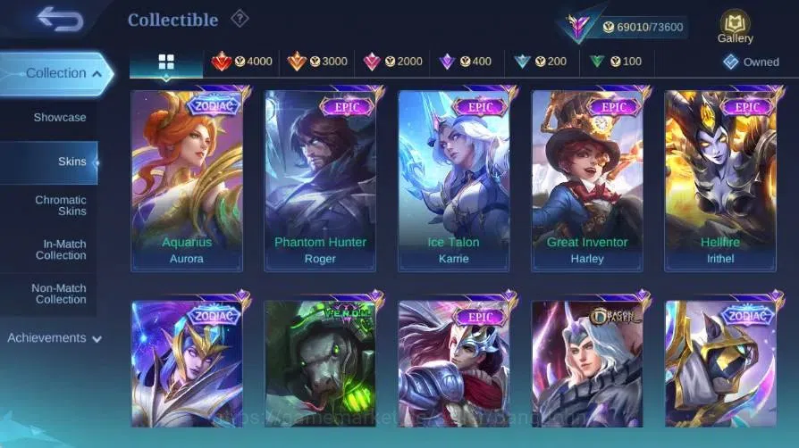 Mobile Legends: Bang Bang Accounts Global|Skin 251|Renowned|KOF Karina|Collector Nata image 12