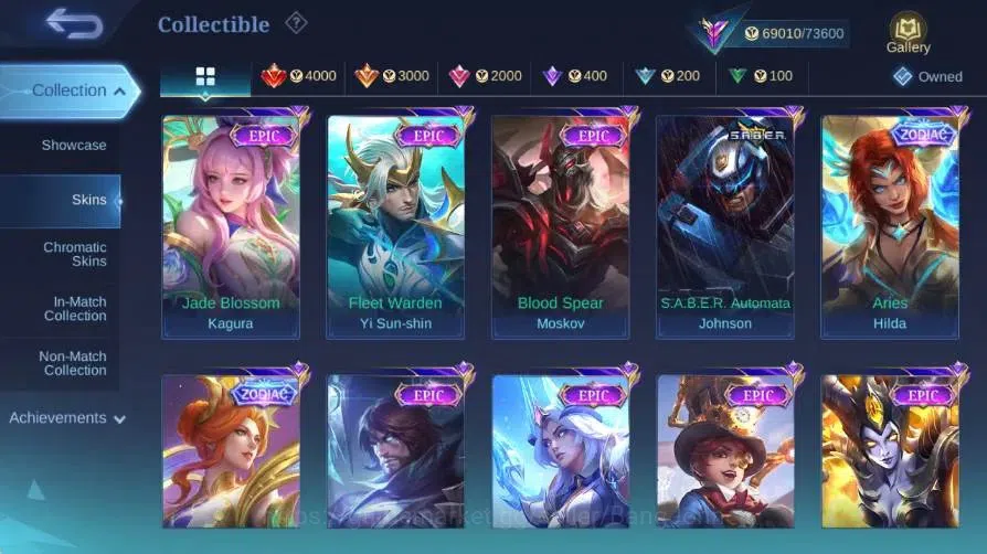 Mobile Legends: Bang Bang Accounts Global|Skin 251|Renowned|KOF Karina|Collector Nata image 13
