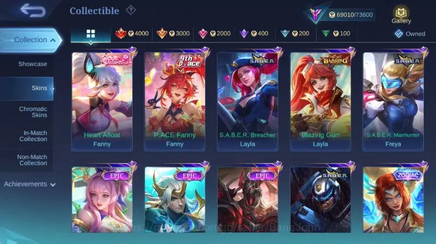 Mobile Legends: Bang Bang Accounts Global|Skin 251|Renowned|KOF Karina|Collector Nata image 14