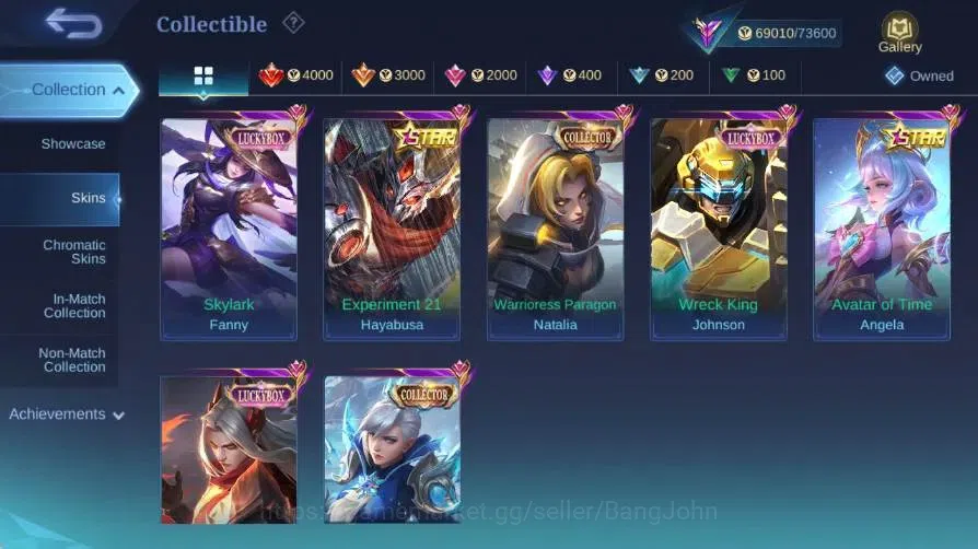 Mobile Legends: Bang Bang Accounts Global|Skin 251|Renowned|KOF Karina|Collector Nata image 17