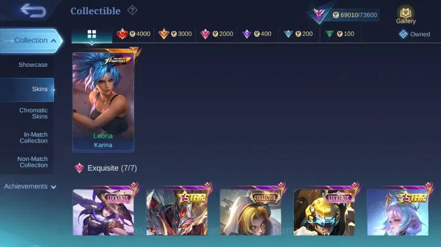 Mobile Legends: Bang Bang Accounts Global|Skin 251|Renowned|KOF Karina|Collector Nata image 18
